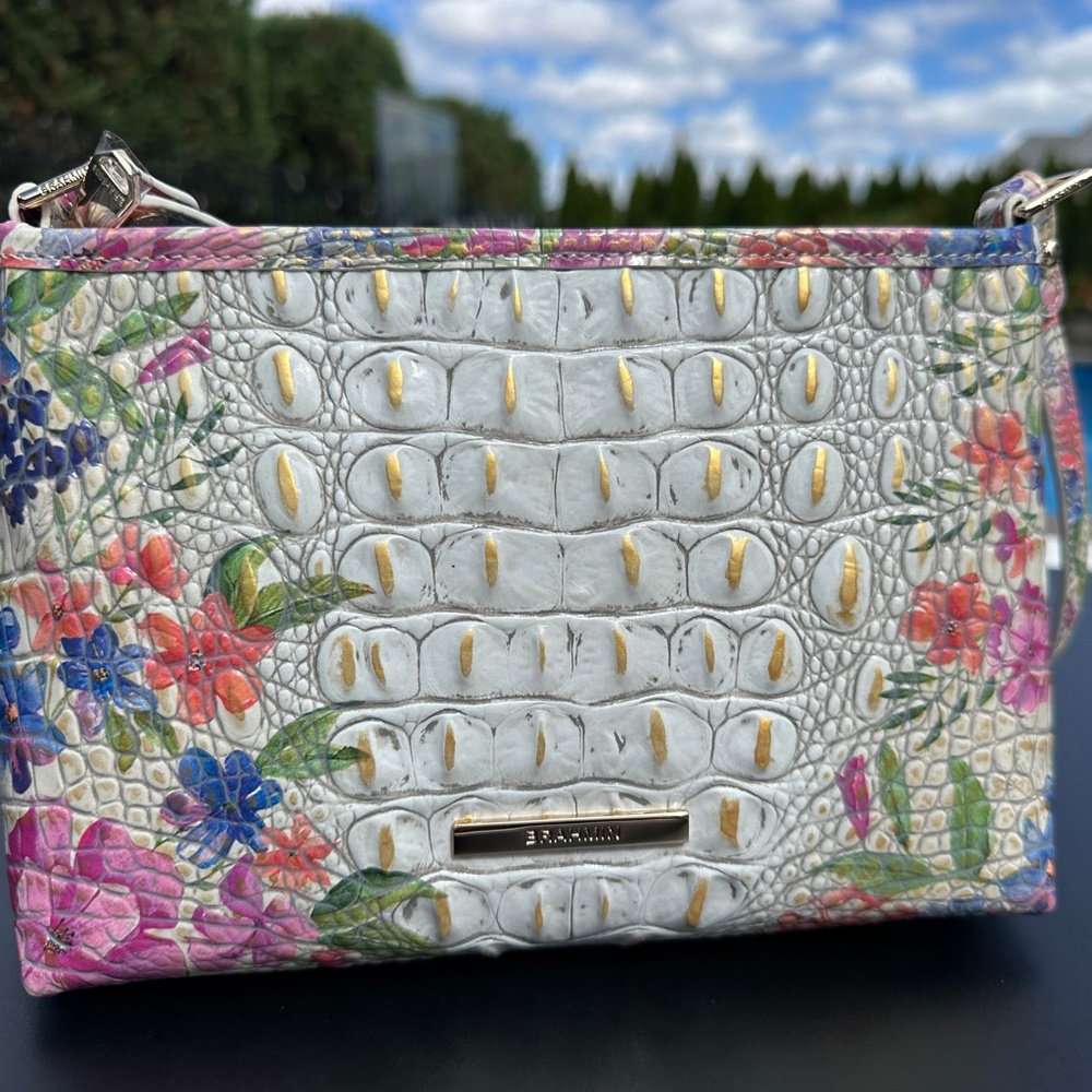 NWT Brahmin Lorelei Leather Homegrown Ombre Melbourne Colorful Shoulder Bag